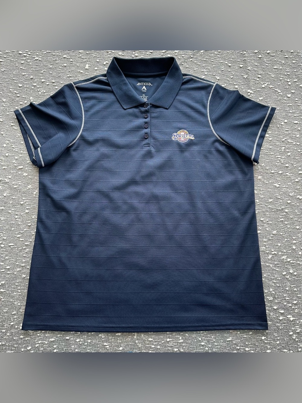 Antigua Milwaukee Brewers Polo Shirt Womens Size XL